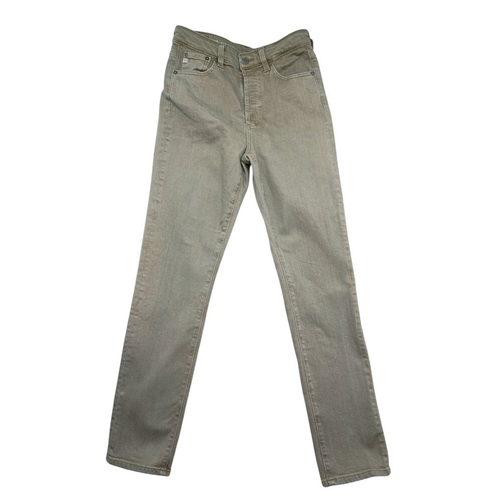 AG Jeans Atexxis Slim‎ Womens 27R Green High Rise Vintage Fit Denim Japan